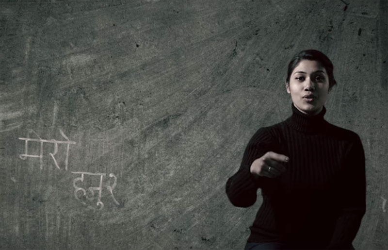 A video grab of Nepathya's video titled Mero-Hajur. Photo: THT Online