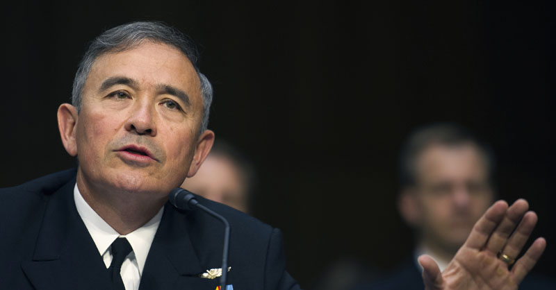 FILE - Adm. Harry Harris, Jr., US Navy Commander, US Pacific Command, testifies on Capitol Hill in Washington, on September 17, 2015. Photo: AP