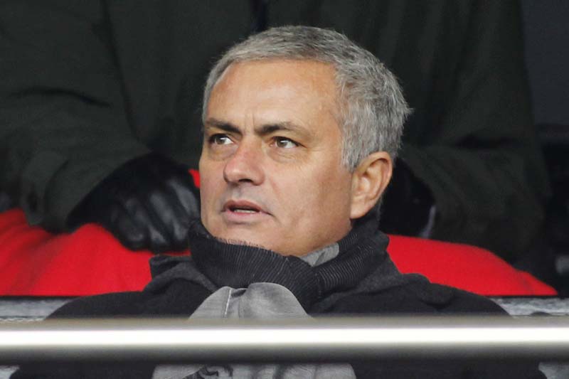 Former Chelsea manager Jose Mourinho in the stands during the Fulham vs Middlesbrough match of the Sky Bet Football League Championship at the Craven Cottage on February 27, 2016. Photo: Action Images via Reuters
