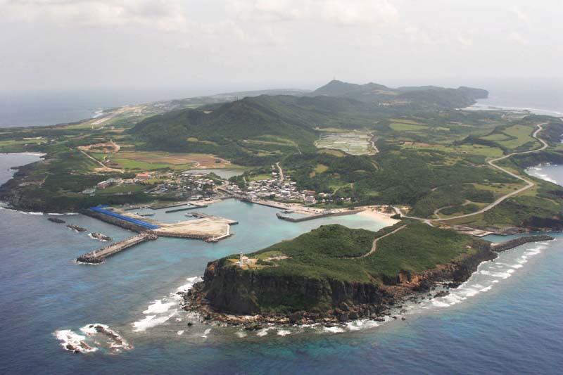 An aerial view shows Yonaguni island, Okinawa prefecture, of Japan, in this file picture taken by Kyodo on March 28, 2007. Photo: Kyodo via Reuters/ File