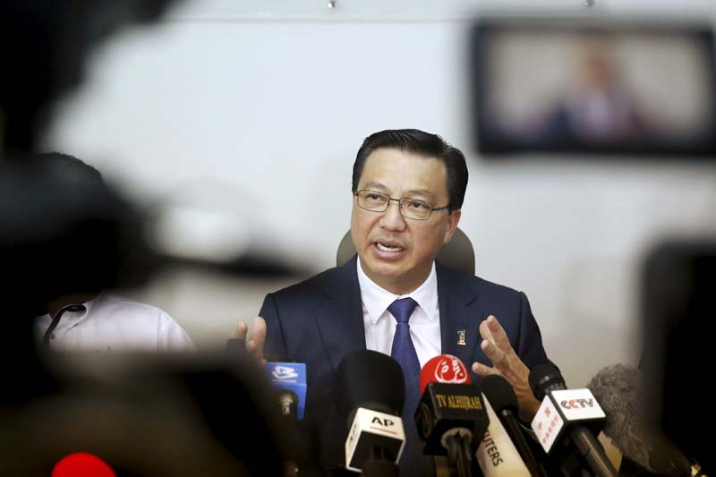 Malaysia's transport minister Liow Tiong Lai speaks at a news conference about debris found on a beach in Mozambique that may be from the missing Malaysia Airlines flight MH370, in Kuala Lumpur, Malaysia, on March 3, 2016.  Photo: Reuters