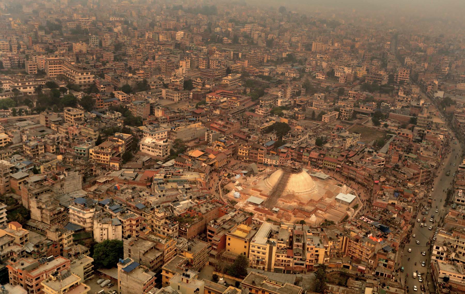 An aerial view of the Kathmandu Valley seen on Thursday, March 24, 2016. Photo: RSS