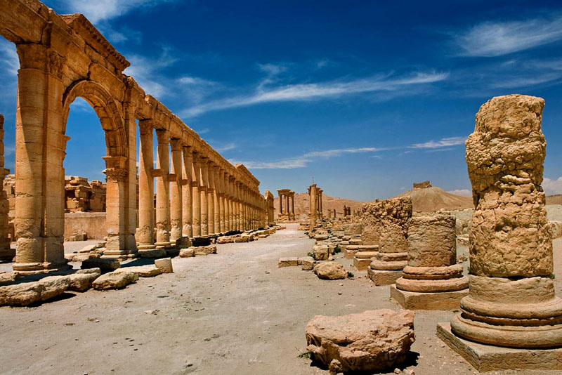 The site of the ancient city of Palmyra, Syria. Photo: SANA via AP