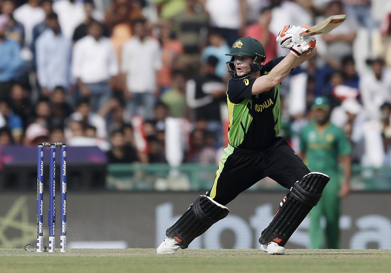 Australia's Steven Smith bats during their ICC World Twenty20 2016 cricket match against Pakistan in Mohali, India, Friday, March 25, 2016. Photo: AP