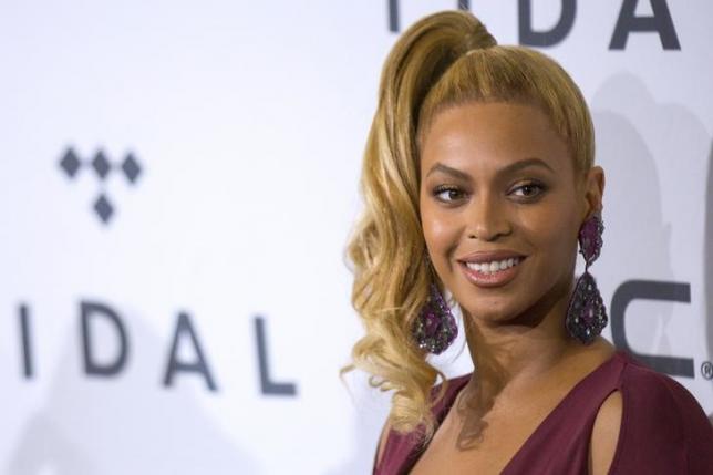 Singer Beyonce arrives at TIDAL X: 1020 concert at the Barclays Center in the Brooklyn borough of New York in this file photo dated October 20, 2015. REUTERS/Brendan McDermid  -
