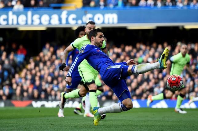 Football Soccer - Chelsea v Manchester City - Barclays Premier League - Stamford Bridge - 16/4/16nChelsea's Cesc Fabregas in actionnReuters / Dylan MartineznLivepic