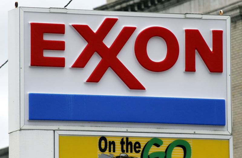 FILE - An Exxon sign at a mini-mart in Dormont, Pennsylvania, on April 29, 2014. Photo: AP