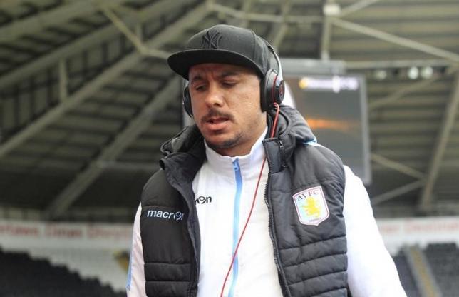 Aston Villa's Gabriel Agbonlahor arrives at the stadium. March 19, 2016. Action Images via Reuters / Ian Smith Livepic