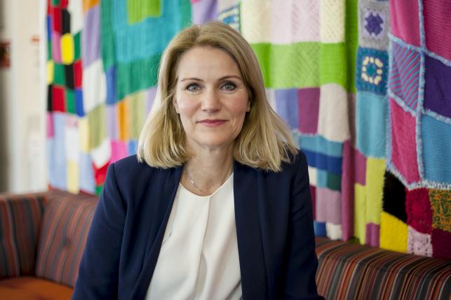 Helle Thorning-Schmidt, newly appointed CEO of Save the Children International, poses for a portrait at the office of the children's charity in central London, April 21, 2016.  Thomson Reuters Foundation/Shanshan Chen