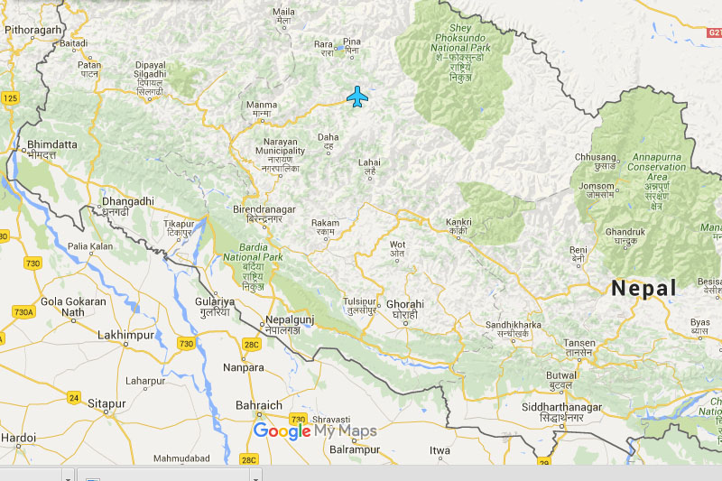 Jumla Airport, Nepal. Image: Google maps