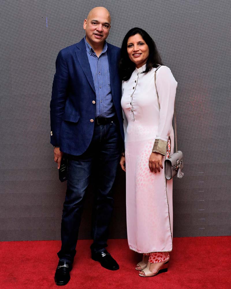 Shekhar Golchha, Executive Director of Golchha Organisation with his wife. Photo: THT