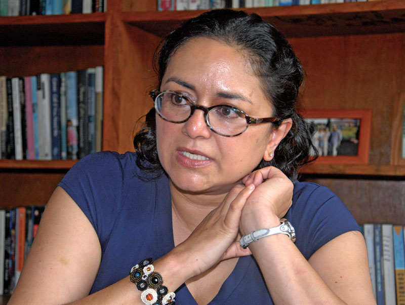 Author Manjushree Thapa. Photo: Balkrishna Thapa Chhetri/THT