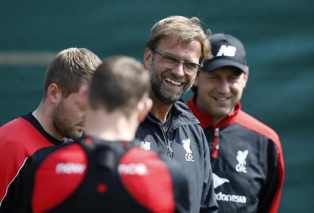 Britain Football Soccer - Liverpool - UEFA Europa League Final media day - Liverpool Training Ground - 13/5/16nLiverpool manager Juergen Klopp during trainingnAction Images via Reuters / Andrew Yates/ Livepic