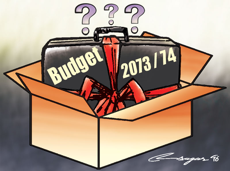 New Budget. Illustration: Ratna Sagar Shrestha/THT
