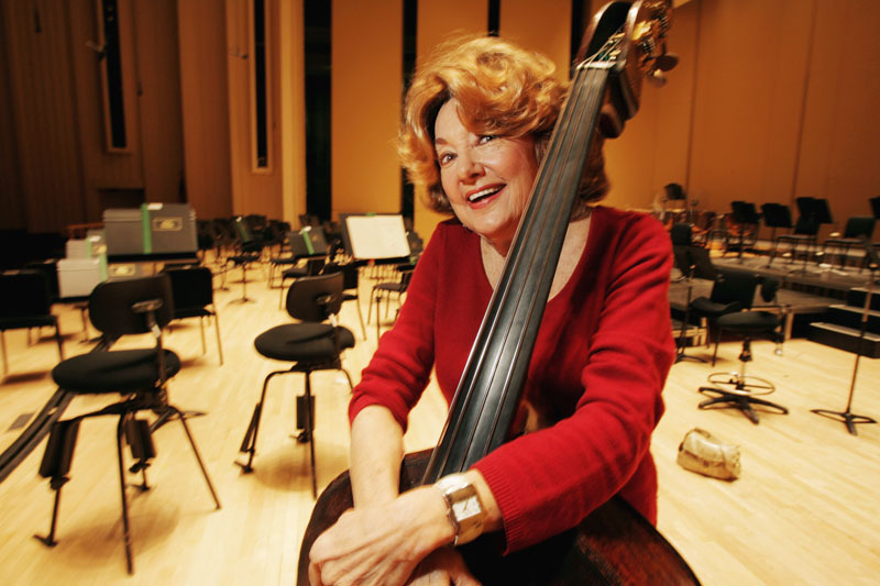 Jane Little, an Atlanta Symphony Orchestra bassist, poses for a photo in Atlanta, on November 15, 2007. Photo: Louie Favorite/Atlanta Journal-Constitution via AP