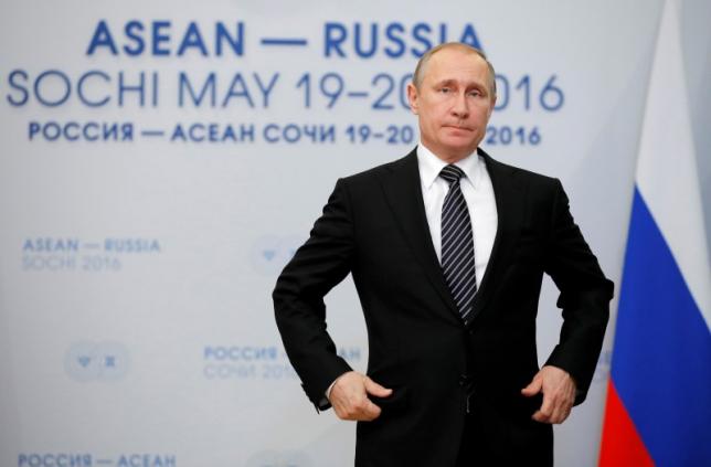 Russian President Vladimir Putin attends the Russia-ASEAN summit in Sochi, Russia, May 19, 2016. REUTERS/Alexander Zemlianichenko