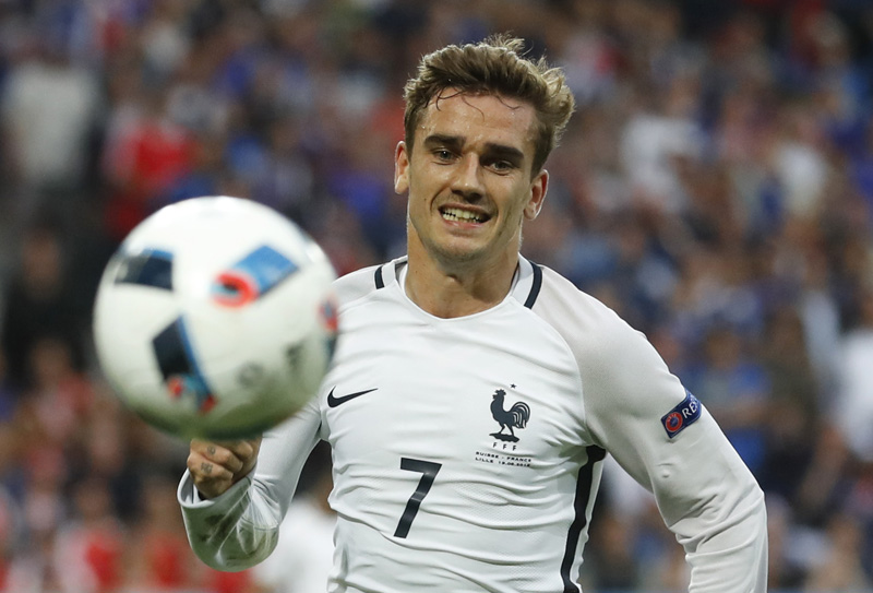 France's Antoine Griezmann in actionn during Euro 2016 against Switzerland at Stade Pierre-Mauroy, in Lille, France on June 19, 2016. Photo: Reuters