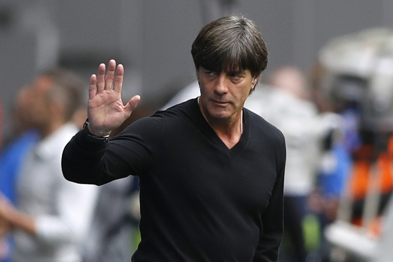 Germany head coach Joachim Low before the gamen against Slovakia at Stade Pierre-Mauroy, Lille, on Sunday, June 26, 2016. Photo: Reuters