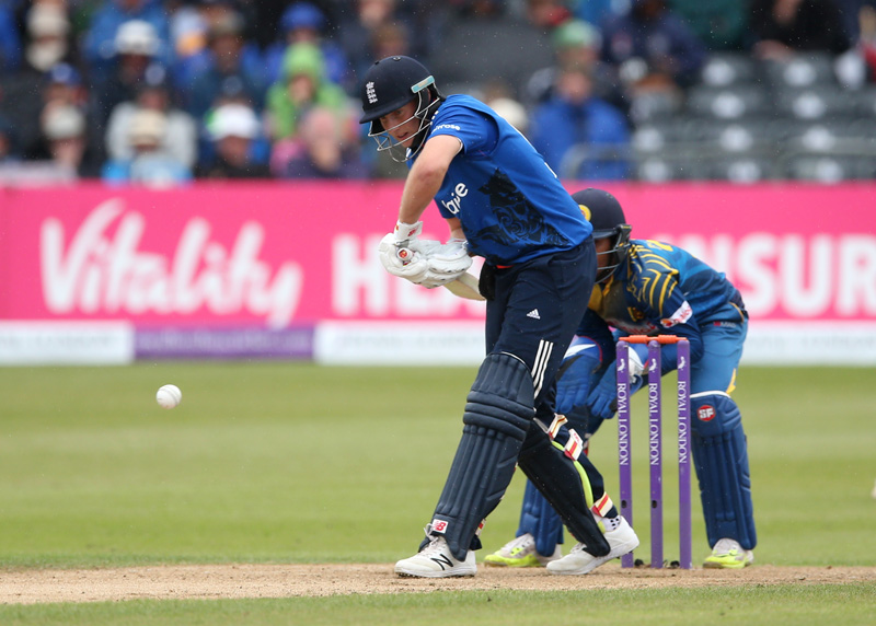 Englandu0092s Joe Root in actionn during Third One Day International against Sri Lanka at Bristol on Sunday, June 26, 2016. Photo: Reuters