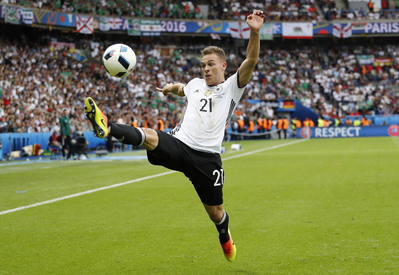 Germany's Joshua Kimmich in actionn during Euro 2016 against Norther Ireland at Parc des Princes, in Paris, on Tuesday, June 21, 2016. Photo: Reuters