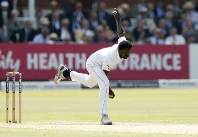 Britain Cricket - England v Sri Lanka - Third Test - Lord?s - 9/6/16nSri Lanka's Shaminda Eranga in actionnAction Images via Reuters / Andrew Boyers/ Livepic