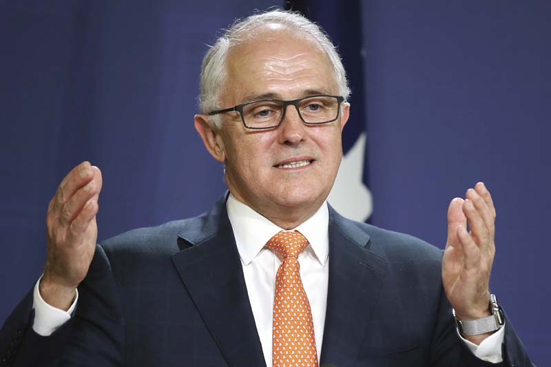 Australian Prime Minister Malcolm Turnbull speaks at the government offices in Sydney, Sunday, July 10, 2016. Photo: AP