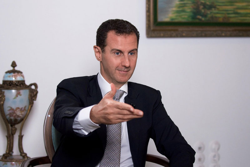 Syria's President Bashar al-Assad speaks during an interview with a Cuban news agency in this handout picture provided by SANA on July 21, 2016.  Photo: SANA Via Reuters