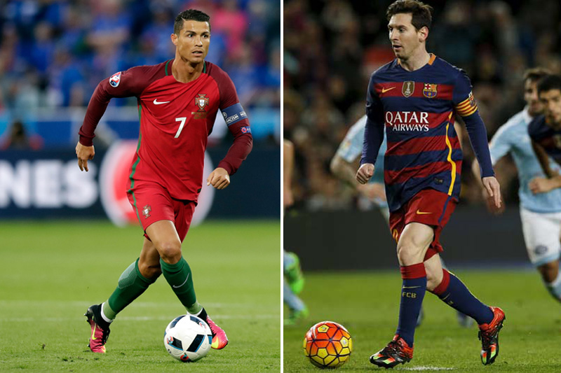 File photos of Cristiano Ronaldo (left) and Lionel Messi. Photos: Reuters