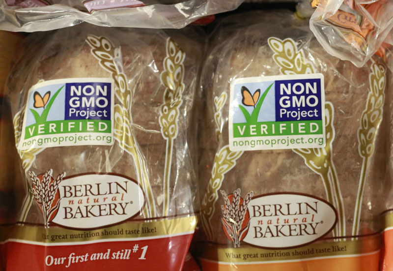 FILE - Products labeled with Non Genetically Modified Organism (GMO) are sold at the Lassens Natural Foods &amp; Vitamins store in Los Feliz district of Los Angeles, on October 5, 2012. Photo: AP