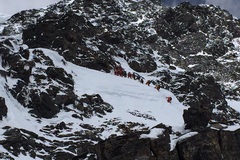 K2 climbers returing from the Camp III after summit window closes, in July 2016. Courtesy: K2 United Expedition