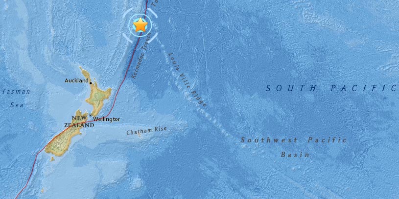 Strong earthquake strikes off New Zealand's Kermadec Islands - The Himalayan Times - Nepal's No.1 English Daily Newspaper | Nepal News, Latest Politics, Business, World, Sports, Entertainment, Travel, Life Style News