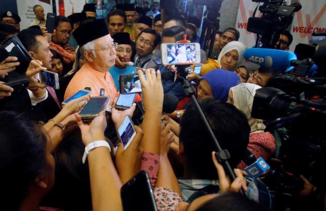 Malaysia's Prime Minister Najib Razak speaks to journalists after attending an event in Kuala Lumpur, Malaysia July 21, 2016. REUTERS/Lai Seng Sin FOR EDITORIAL USE ONLY. NO RESALES. NO ARCHIVES. - RTSJ023