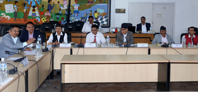 The Parliamentary Hearing Special Committee (PHSC) members endorse the names of 11 individuals recommended as Supreme Court justices in Singha Durbar of the Capital on Sunday, July 31, 2016. Photo: RSS  
