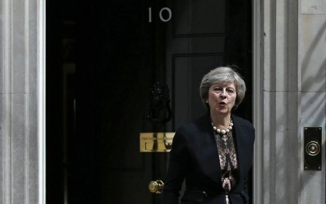 Britain's Home Secretary, Theresa May, leaves after attending a cabinet meeting at Number 10 Downing Street in London, Britain July 5, 2016. REUTERS/Peter Nicholls