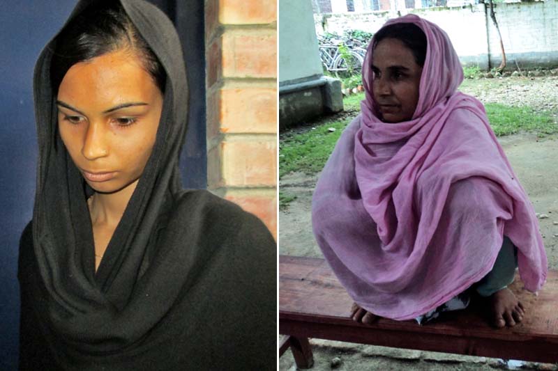 Daughter Rubeda (left) and mother Nurjahan. Photos: Byas Shankar Upadhyay