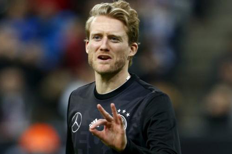 Germany's Andre Schuerrle before the match at Allianz-Arena, Munich in Germany on March 29, 2016. Photo: Reuters