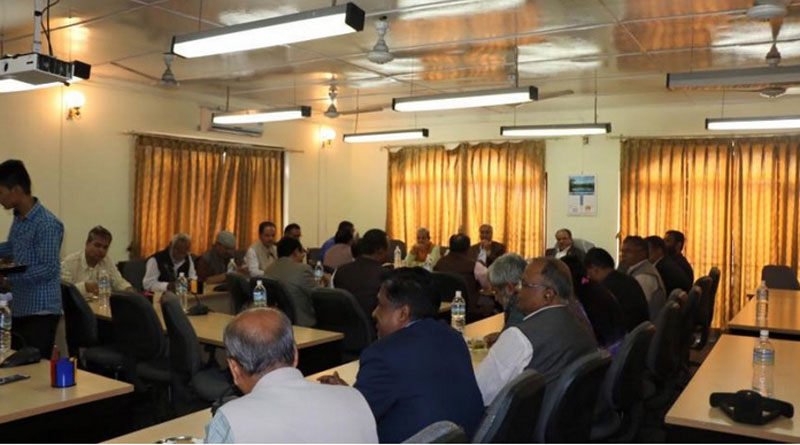Nepali Congress, CPN Maoist Centre and United Democratic Madhesi Front leaders holding a meeting at the office of State Affairs Committee in Singha Durbar on Saturday, July 30, 2016. Photo: Dahal's Secretariat 