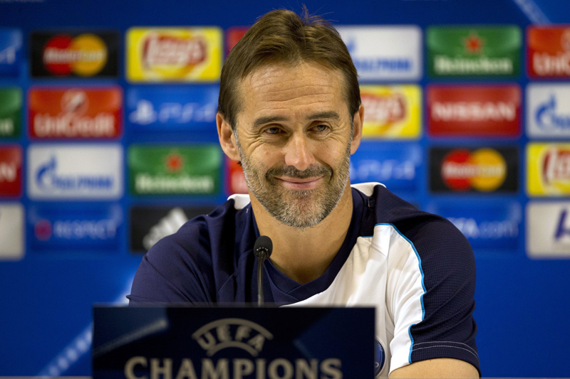 FILE - In this Tuesday, November 3, 2015 file photo, Porto's then head coach Julen Lopetegui smiles during a press conference ahead of a group G Champions League soccer match against Maccabi Tel Aviv in Haifa, Israel. Photo: AP