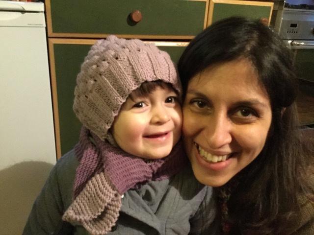 Nazanin Zaghari-Ratcliffe and her daughter Gabriella pose for a photo in London, Britain February 7, 2016. Picture taken February 7, 2016. Karl Brandt/Courtesy of Free Nazanin campaign/Handout via REUTERS