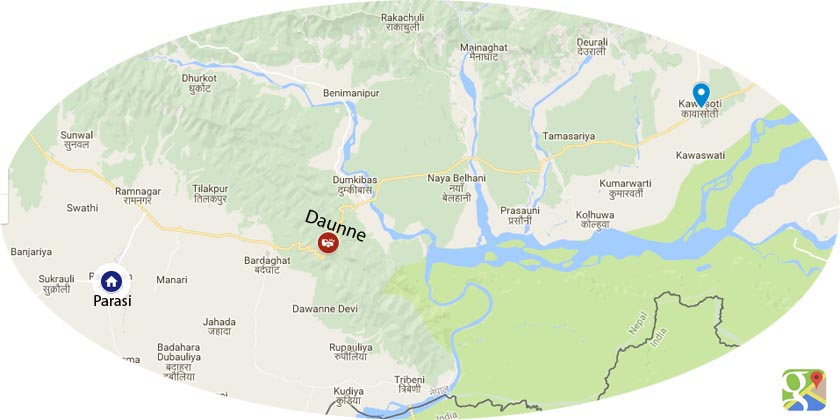 The passenger jeep turned turtle at Daunne along the East-West Highway