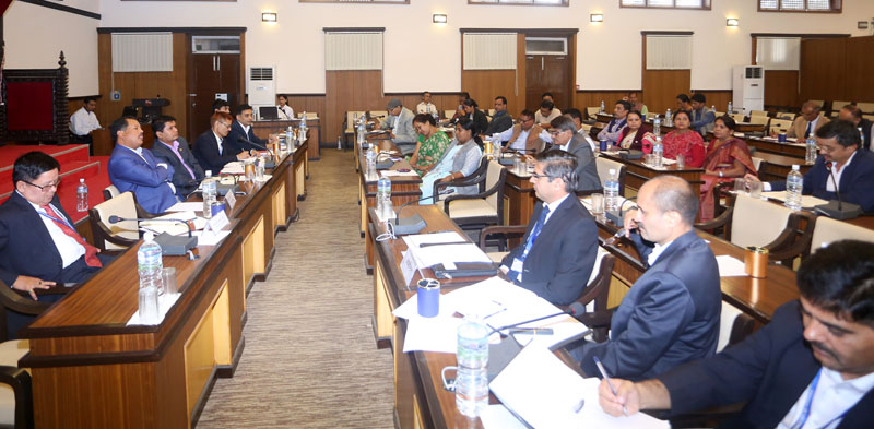 Lawmakers attend a meeting of the Parliamentary Development Committee at Singha Durbar, on Tuesday, August 16, 2016. Photo: RSS