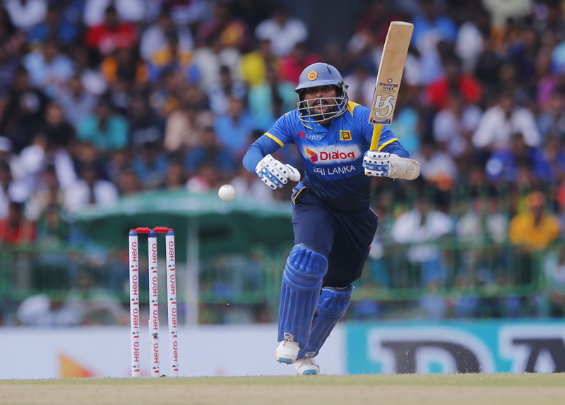 Sri Lanka's Tillakaratne Dilshan plays a shot against Australia during their first one day international cricket match in Colombo, Sri Lanka, Sunday, August 21, 2016. Photo: AP