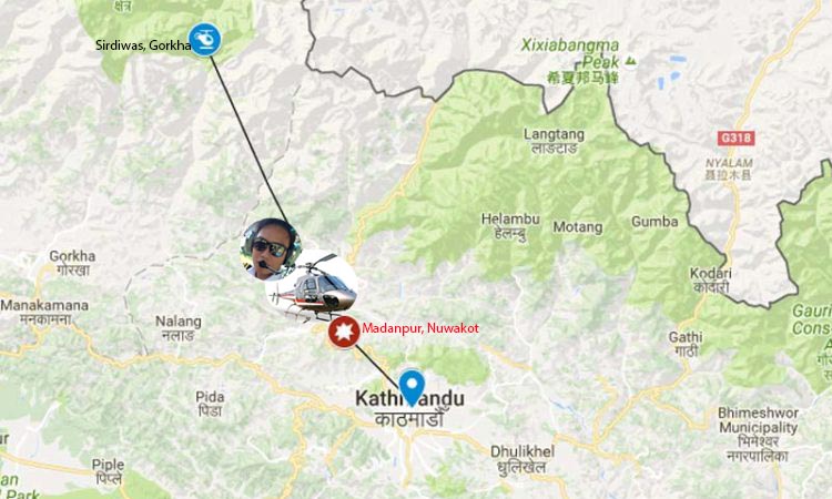 Fishtail helicopter crashes in Nuwakot