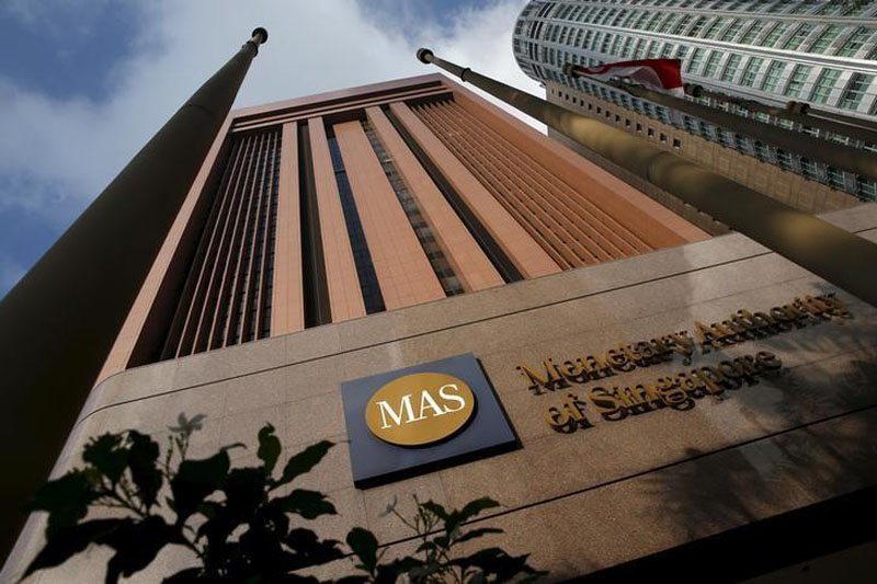 A view of the Monetary Authority of Singapore building in Singapore, on April 18, 2016. Photo: Reuters