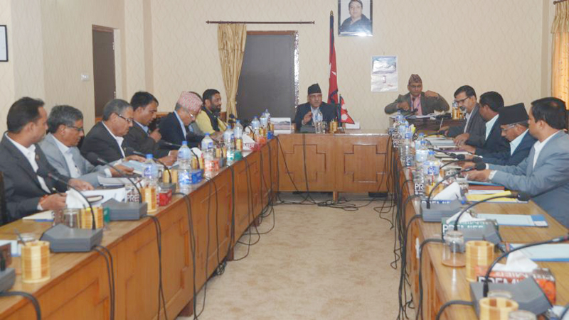 Cabinet holds a meeting in Kathmandu, on Thursday, August 18, 2016. Photo: PM's Secretariat