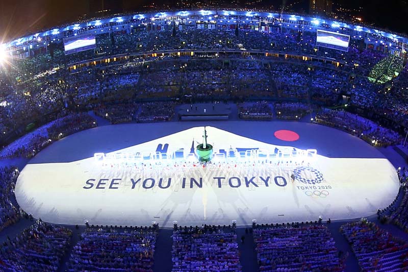 Participants take part in a performance at the closing ceremony at the Maracana Stadium in Rio de Janeiro, Brazil on August 21, 2016. Photo: Reuters