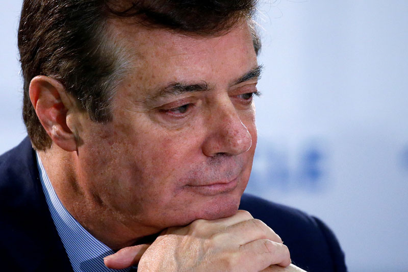 File - US Republican presidential candidate Donald Trump's campaign chair and convention manager Paul Manafort appears at a press conference at the Republican Convention in Cleveland, US, on July 19, 2016. Photo: Reuters