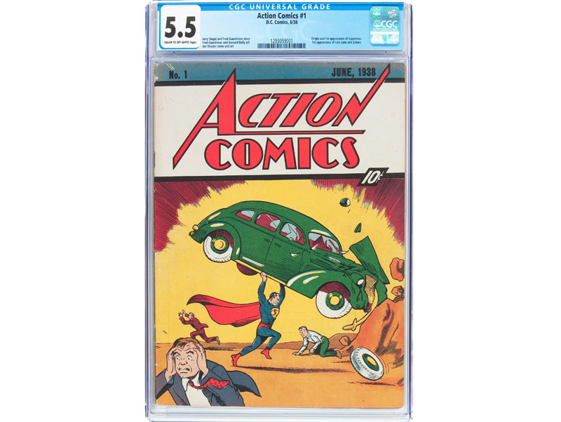 A rare copy of Superman's 1938 comic-book.Photo: Jose Hernandez/Heritage Auctions via AP