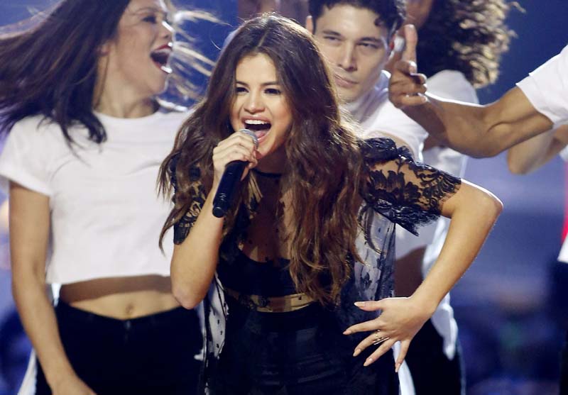 File- Singer Selena Gomez performs during We Day California in Inglewood, California, on April 7, 2016. Photo: Reuters