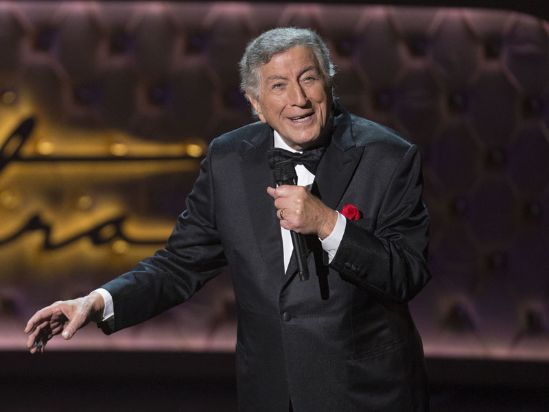 FILE - In this Dec. 2, 2015 file photo, Tony Bennett performs during the Sinatra 100 - An All-Star Grammy Concert in Las Vegas.Photo:AP